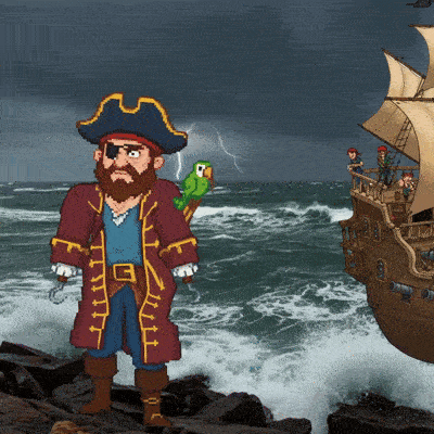 Sea captain character